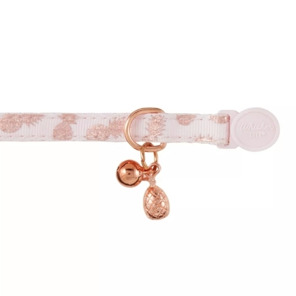 *Free with purchase* Whisker City® Pink Pineapple Adjustable Cat Collar - Picture 2 of 6